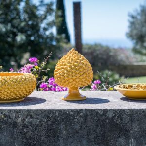 Pigna artigianale h 35 senape