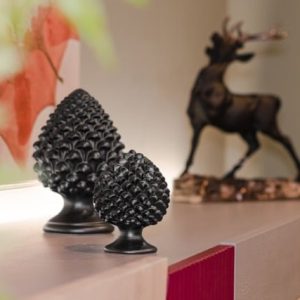 Pigna artigianale h 20 black line opaco