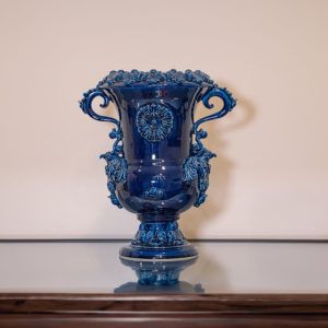 Vaso aquila h 50 plastico sofia blu intenso