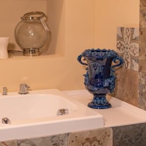 Vaso aquila h 35 plastico sofia blu intenso