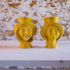 Testa h 30 corona liscia senape femmina