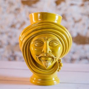 Testa h 30 corona liscia senape maschio