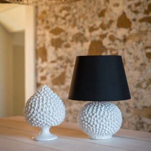 Pigna artigianale h 30 white line