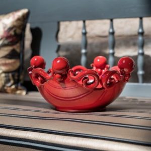 Centrotavola pallina Ø 30 rosso fuoco (selenio)