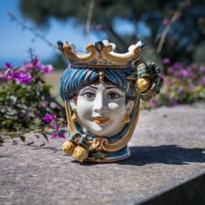 Testa h 25 limoni blu/arancio femmina