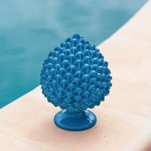 Pigna artigianale h 20 turchese