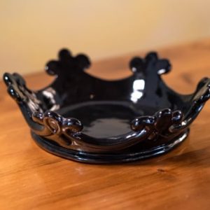 Corona svuota tasche piccola d. 20 cm black line - Bomboniera