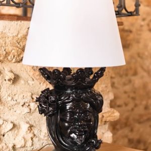 Lume a testa h 40 melograni black line maschio (h70 c/paralume Ø45)