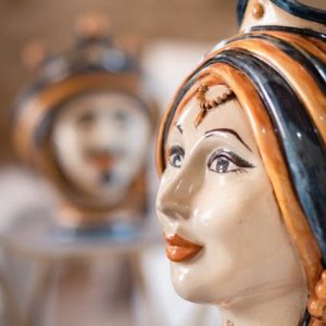 Testa h 30 blu/arancio femmina