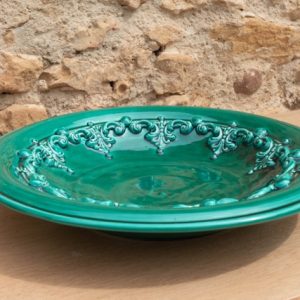 Piatto Ø 30 plastico sofia verde smeraldo