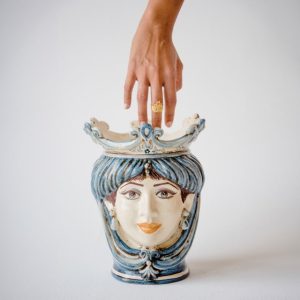 Testa h 25 liscia mono blu femmina