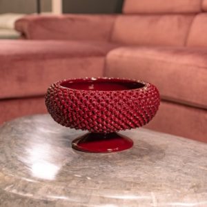 Alzata a pigna tonda 2°M Ø 33 linea bordeaux