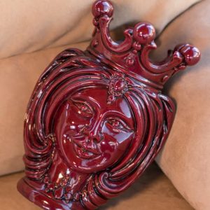 Testa h 25 turbante bordeaux integrale femmina