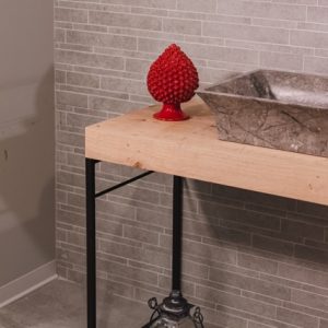 Pigna artigianale h 20 rosso fuoco