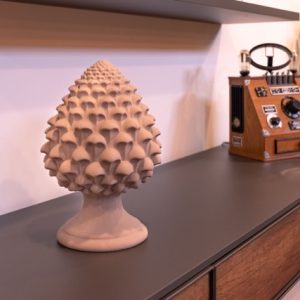 Pigna semilavorata memo h 35 tortora opaco