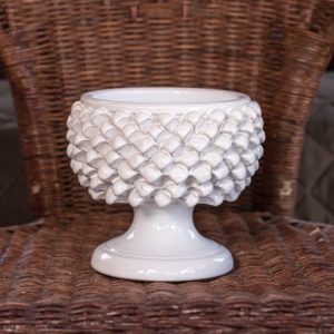 Vaso mezza pigna Ø 20 white line