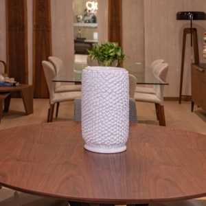 Vaso pigna cilindro h 25 white line