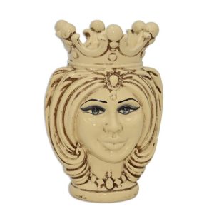 Testa h 25 turbante avorio c/espressione no labbra femmina