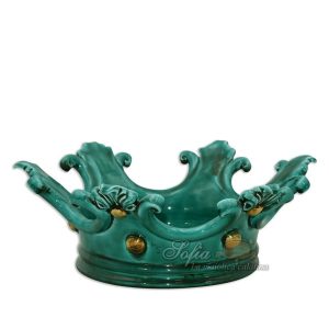 Corona svuota tasche media d. 27 cm verde rame