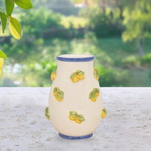 Vaso con limoni h 25 white & lemon (CLP500)