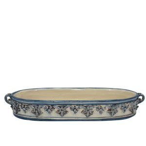 Cassetta ovale bassa 50x8 plastico sofia mono blu