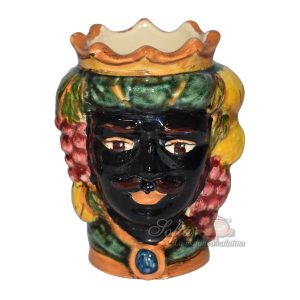 Testa h 10 purista verde/arancio maschio moro c/frutta