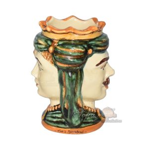 Testa h 10 purista doppia faccia verde/arancio maschio bianco s/frutta