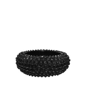 Centrotavola a pigna tonda Ø 25 black line