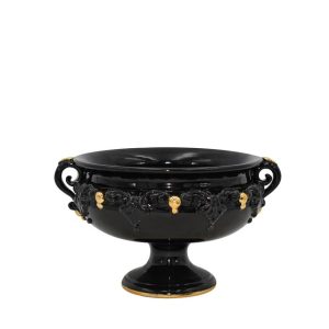 Alzata Ø 20 plastico sofia black/gold