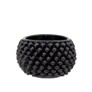 Vaso mezza pigna s/piede Ø 25 black line