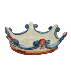 Corona svuota tasche piccola d. 20 cm blu/arancio/rosso - Bomboniera