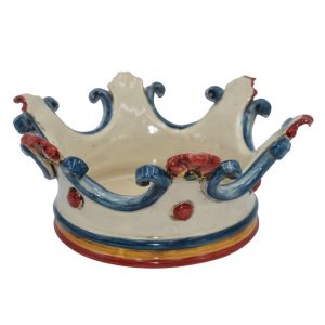 Corona svuota tasche media d. 27 cm blu/arancio/rosso