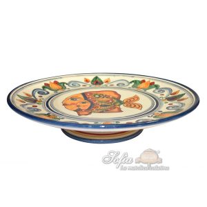 Alzata s/manici Ø 35 cm decoro pesci