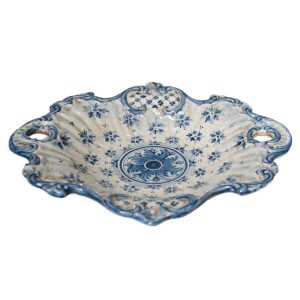 Centrotavola barocco 1° M 29x26 linea stars mono blu