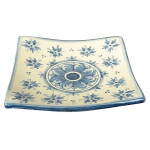 Ciotola quadrata 13x13 linea stars mono blu