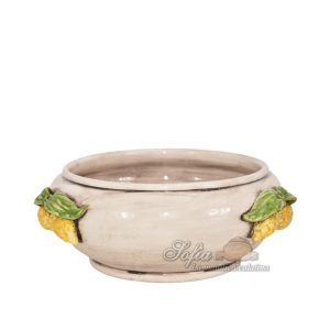 Centrotavola limoni gialli Ø 25 madreperla colorato