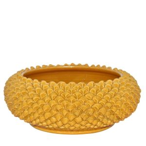 Centrotavola a pigna tonda Ø 25 senape