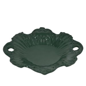 Centrotavola barocco 1° M 29x26 verde antico