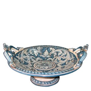 Alzata Ø 20 ornato mono blu