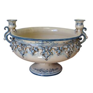 Alzata Ø 30 c/portacanedele plastico sofia mono blu