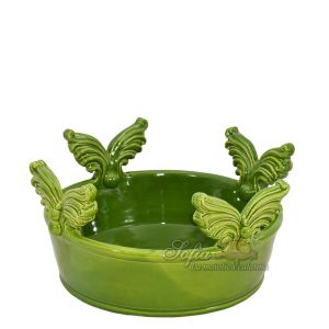 Centrotavola coda pesce Ø 25 verde foglia