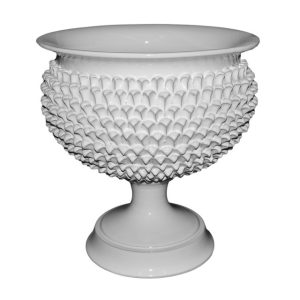 Confettiera a pigna 32x34 white line