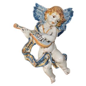 Angelo musico h 20 blu/arancio mandolino