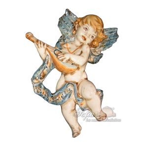 Angelo musico h 25 blu/arancio mandolino