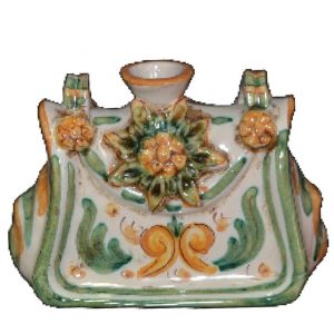 Borsetta scaldamani 15x11 verde/arancio - Bomboniera