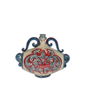 Scaldone medio 23x19 ornato blu/bordeaux