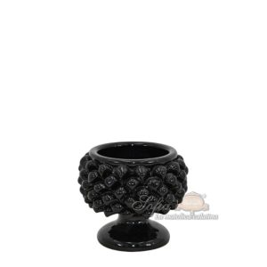 Vaso mezza pigna Ø 10 black line - Bomboniera