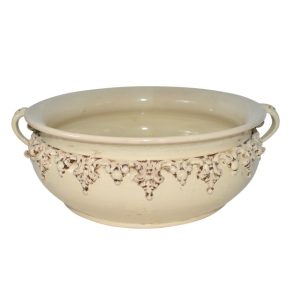 Cachepot basso Ø 40 plastico sofia avorio