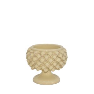 Vaso mezza pigna Ø 10 avorio - Bomboniera