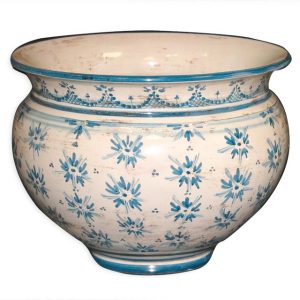 Cachepot Ø 50 linea stars mono blu